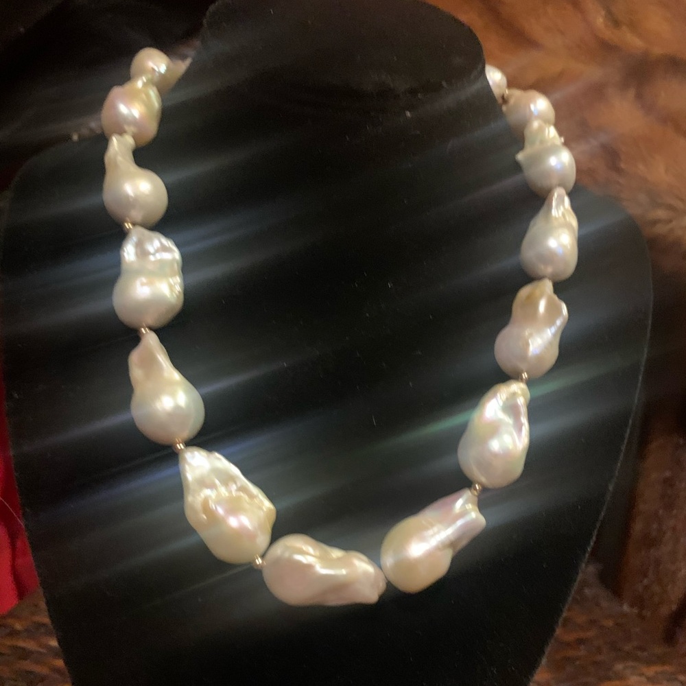 🚫S⭕️LD🚫💥📌Baroque Oversized Pearls with 14kGold